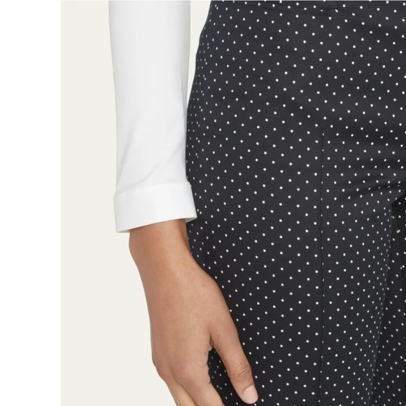 AKRIS PUNTO Franca Polka-Dot Stretch Polka-Dot Pants 10 - Picture 5 of 14